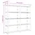Produktbild 7 för Förvaringshylla 5 hyllplan svart 170x38x170 cm massiv furu