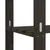 Produktbild 6 för Förvaringshylla 5 hyllplan svart 80x38x170 cm massiv furu