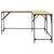 Produktbild 5 för Skrivbord sonoma-ek 149x149x75 cm konstruerat trä