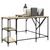 Produktbild 3 för Skrivbord sonoma-ek 139x139x75 cm konstruerat trä