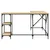 Produktbild 4 för Skrivbord sonoma-ek 139x139x75 cm konstruerat trä