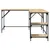 Produktbild 5 för Skrivbord sonoma-ek 139x139x75 cm konstruerat trä