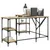 Produktbild 3 för Skrivbord sonoma-ek 139x139x75 cm konstruerat trä