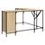 Produktbild 2 för Skrivbord sonoma-ek 141x141x75 cm konstruerat trä