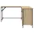 Produktbild 5 för Skrivbord sonoma-ek 141x141x75 cm konstruerat trä