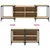Produktbild 7 för Tv-bänk sonoma ek 153x37x50 cm konstruerat trä
