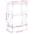 Produktbild 9 för Bokhylla 3 hyllplan brun ek 59x35x90,5 cm konstruerat trä