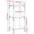 Produktbild 9 för Bokhylla 3 hyllplan sonoma-ek 40x30x86 cm konstruerat trä