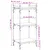 Produktbild 9 för Bokhylla 3 hyllplan rökfärgad ek 40x30x86 cm konstruerat trä