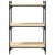 Produktbild 4 för Bokhylla 3 hyllplan sonoma-ek 60x30x86 cm konstruerat trä