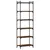 Produktbild 2 för Bokhylla 6 hyllplan brun ek 60x30x188 cm konstruerat trä