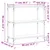 Produktbild 9 för Bokhylla 3 hyllplan svart 80x30x86 cm konstruerat trä