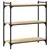 Produktbild 2 för Bokhylla 3 hyllplan sonoma-ek 80x30x86 cm konstruerat trä