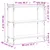 Produktbild 9 för Bokhylla 3 hyllplan sonoma-ek 80x30x86 cm konstruerat trä