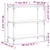 Produktbild 9 för Bokhylla 3 hyllplan rökfärgad ek 80x30x86 cm konstruerat trä