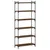Produktbild 2 för Bokhylla 6 hyllplan brun ek 80x30x188 cm konstruerat trä