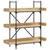 Produktbild 2 för Bokhylla 3 hyllplan sonoma-ek 100x33x108,5 cm konstruerat trä