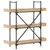 Produktbild 6 för Bokhylla 3 hyllplan sonoma-ek 100x33x108,5 cm konstruerat trä
