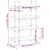 Produktbild 9 för Bokhylla 4 hyllplan svart 100x33x145,5 cm konstruerat trä