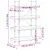 Produktbild 9 för Bokhylla 4 hyllplan sonoma-ek 100x33x145,5 cm konstruerat trä