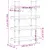 Produktbild 9 för Bokhylla 4 hyllplan rökfärgad ek 100x33x145,5cm konstruerat trä