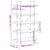 Produktbild 9 för Bokhylla 5 hyllplan svart 100x33x180,5 cm konstruerat trä