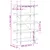 Produktbild 9 för Bokhylla 5 hyllplan grå sonoma 100x33x180,5 cm konstruerat trä