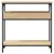 Produktbild 4 för Avlastningsbord med hylla sonoma-ek 75x29x75cm konstruerat trä
