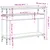 Produktbild 8 för Avlastningsbord med hylla sonoma-ek 100x29x75cm konstruerat trä