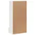 Produktbild 5 för Skohylla vit 52x30x104 cm massiv furu