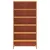 Produktbild 4 för Skohylla vaxad brun 52x30x104 cm massiv furu