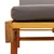 Produktbild 5 för Solstolar 2 st med kuddar 200x68x83 cm massivt akaciaträ