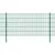 Produktbild 2 för Staketstolpar 10 st grön 150 cm galvaniserat stål