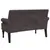 Produktbild 5 för Bänk med ryggstöd mörkbrunt 120x62x75,5 cm mörkgrå