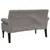 Produktbild 5 för Bänk med ryggstöd taupe 120x62x75,5 cm blå