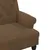 Produktbild 6 för Bänk med ryggstöd brun 120x62x75,5 cm konstmocka
