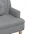 Produktbild 6 för Bänk med kuddar ljusgrå 113x64,5x75,5 cm tyg