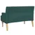 Produktbild 6 för Bänk med dynor mörkgrön 113x64,5x75,5 cm tyg