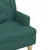 Produktbild 7 för Bänk med dynor mörkgrön 113x64,5x75,5 cm tyg