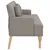Produktbild 4 för Bänk med dynor taupe 113x64,5x75,5 cm tyg
