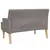 Produktbild 5 för Bänk med dynor taupe 113x64,5x75,5 cm tyg