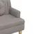 Produktbild 6 för Bänk med dynor taupe 113x64,5x75,5 cm tyg