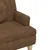 Produktbild 6 för Bänk med kuddar brun 113x64,5x75,5 cm konstmocka