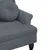 Produktbild 7 för Bänk med kuddar mörkgrå 120,5x65x75 cm sammet