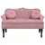 Produktbild 3 för Bänk med kuddar rosa 120,5x65x75 cm sammet