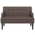 Produktbild 3 för Bänk med ryggstöd brun 112x65,5x75 cm konstläder