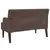 Produktbild 5 för Bänk med ryggstöd brun 112x65,5x75 cm konstläder