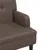 Produktbild 6 för Bänk med ryggstöd brun 112x65,5x75 cm konstläder