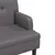 Produktbild 6 för Bänk med ryggstöd grå 112x65,5x75 cm konstläder