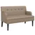 Produktbild 2 för Bänk med ryggstöd cappuccino 112x65,5x75 cm konstläder